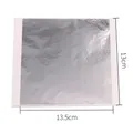 Lot de 100 feuilles d'or rouge imitation 13x13,5 cm – Couleur 100 pièces Argent