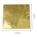 Lot de 100 feuilles d'or rouge imitation 13x13,5 cm – Couleur 100 pièces en or K