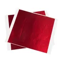 Lot de 100 feuilles d'or rouge imitation 13x13,5 cm – 2