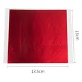 Lot de 100 feuilles d'or rouge imitation 13x13,5 cm – 3