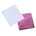 Lot de 100 feuilles imitation or et argent pour artisanat – Couleur 2sets rose red