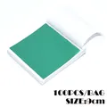 Lot de 100 feuilles imitation or et argent pour artisanat résine – Couleur 100 pièces Bleu Cyan