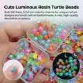 Lot de 100 mini tortues résine lumineuses pour micro paysage – 3