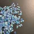 Lot de 1000 perles fleurs séchées pour nail art et résine – Color BLEU CIEL (4)