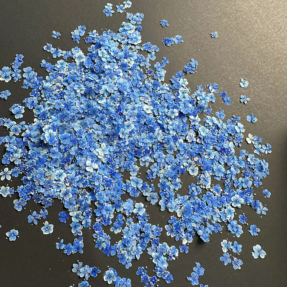 Lot de 1000 perles fleurs séchées pour nail art et résine