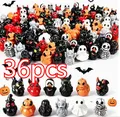 Lot de 12 à 48 mini canards et fantômes résine Halloween – Couleur 36pc-mix