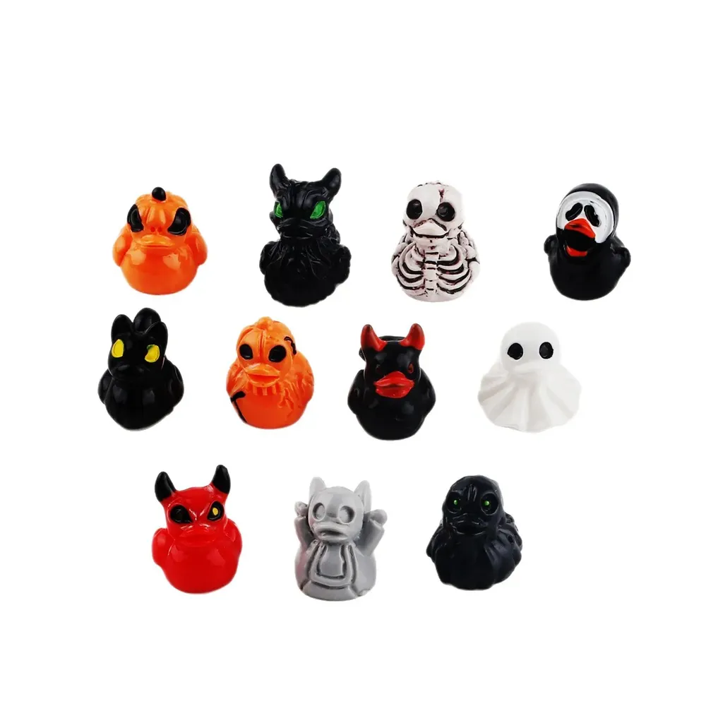 Lot de 12 à 48 mini canards et fantômes résine Halloween