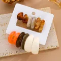 Lot de 12 boucles d'oreilles résine bohème colorée – 4