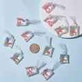 Lot de 12 breloques résine poisson rouge pour bijoux – 5