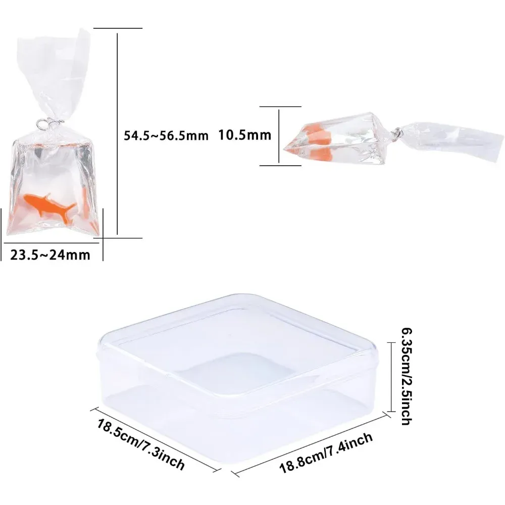 Lot de 12 breloques résine poisson rouge pour bijoux