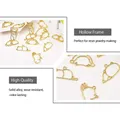 Lot de 14 breloques cadre résine thème hivernal pour bijoux – 4