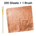 Lot de 150 feuilles imitation or et argent pour artisanat – Couleur 14cmX14cm