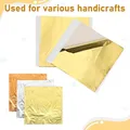 Lot de 150 feuilles imitation or et argent pour artisanat – 2
