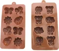 Lot de 2 moules silicone animaux et véhicules pour chocolats – 2