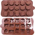 Lot de 2 moules silicone animaux et véhicules pour chocolats – Couleur 2PCS B