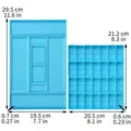 Lot de 2 moules silicone dominos pour bijoux – 6