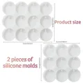 Lot de 2 moules silicone ronds pour porte-clés – 4