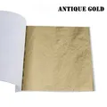 Lot de 20 feuilles d'or métalliques pour nail art et résine – Couleur Champagne Gold-20pcs