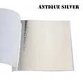 Lot de 20 feuilles d'or métalliques pour nail art et résine – Couleur A Silver-20pcs