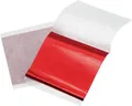 Lot de 20 feuilles d'or métalliques pour nail art et résine – Couleur Red-20pcs