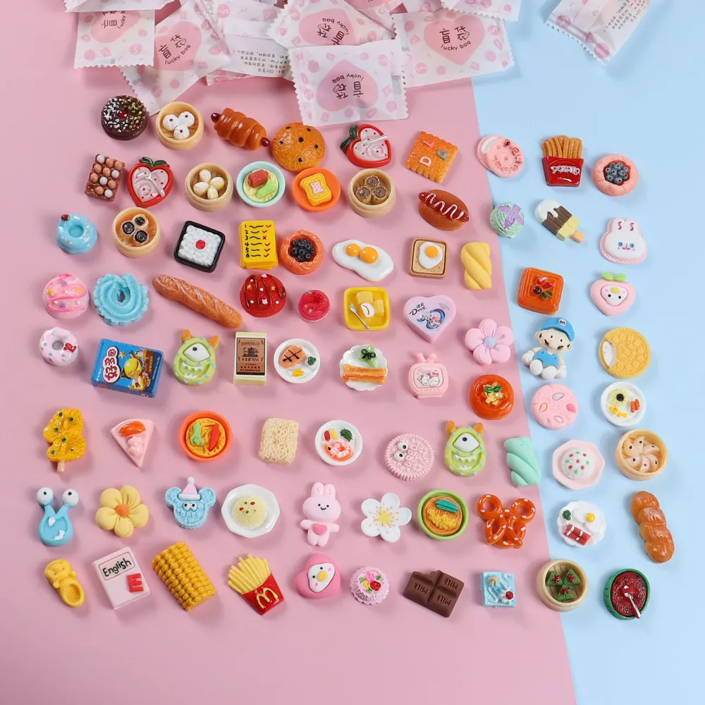 Lot de 20 ou 50 mini boissons résine pour bricolage