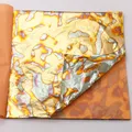 Lot de 25 feuilles cuivre et or imitation pour artisanat – 1
