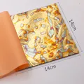 Lot de 25 feuilles cuivre et or imitation pour artisanat – Couleur Type 1