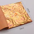 Lot de 25 feuilles cuivre et or imitation pour artisanat – Couleur Type 12