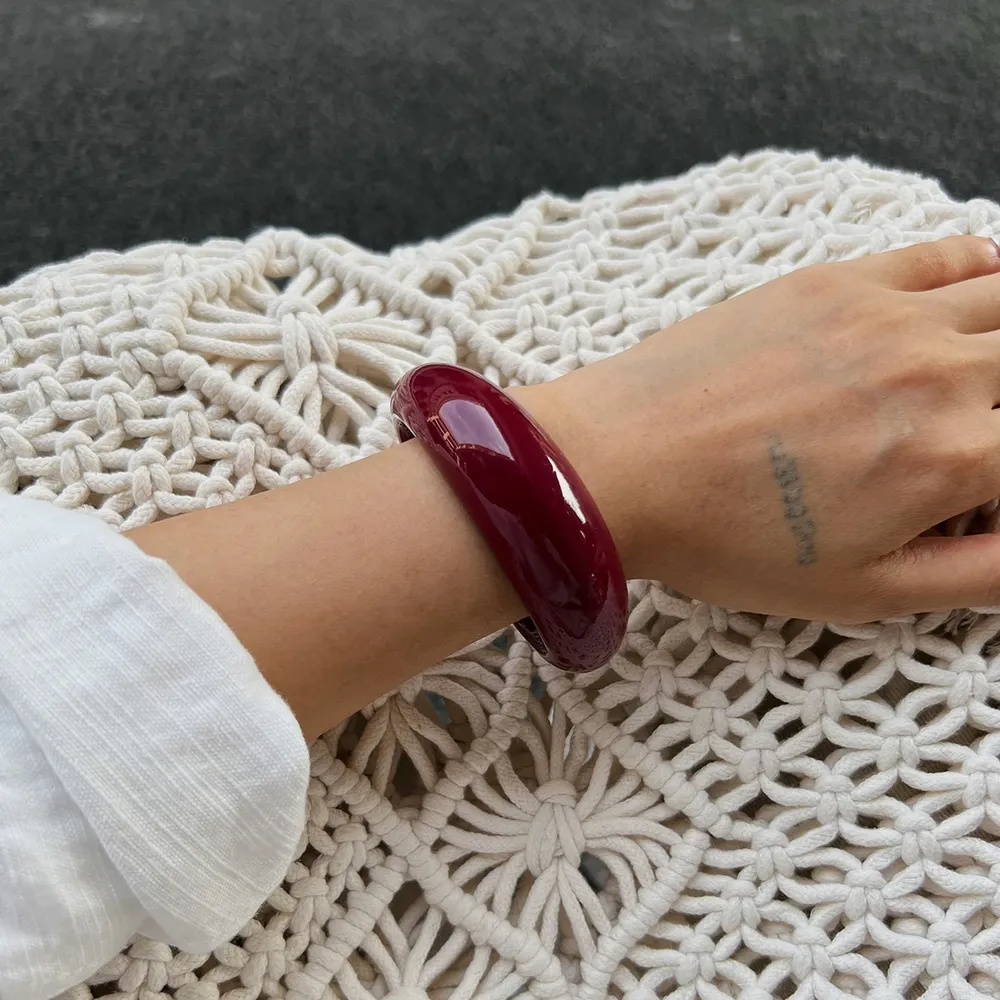 Lot de 3 bracelets résine épais irréguliers punk pour femmes