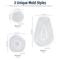 Lot de 3 moules silicone irréguliers pour bijoux – 6