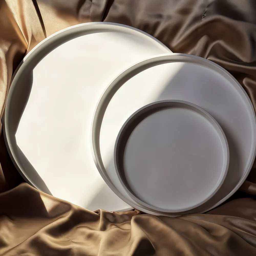 Lot de 3 moules silicone plateaux ronds