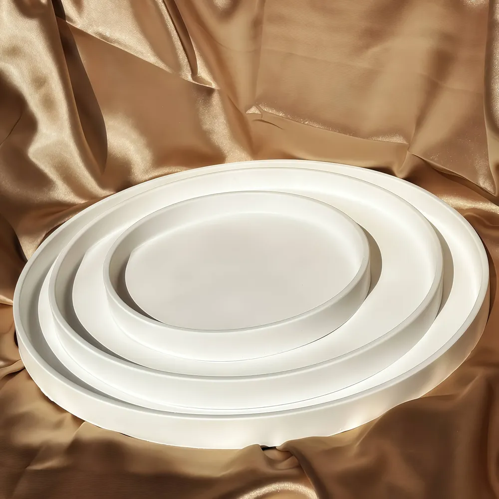 Lot de 3 moules silicone plateaux ronds