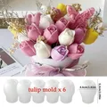 Lot de 3 ou 6 moules silicone tulipe pour bougie – 2