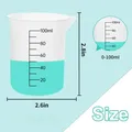 Lot de 3 tasses mesure silicone 100ml double échelle – 2