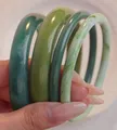 Lot de 4 bracelets résine acrylique punk bohème – Couleur du métal OV6532804