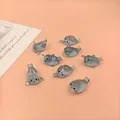 Lot de 4 breloques résine lumineuses aléatoires pour bijoux – 4