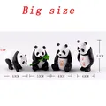 Lot de 4 mini pandas résine pour décoration jardin – Couleur 4pcs Big