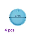 Lot de 4 moules silicone boule Noël porte-clés pendentif – Couleur 03-4pcs