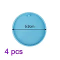 Lot de 4 moules silicone boule Noël porte-clés pendentif – Couleur 04-4pcs