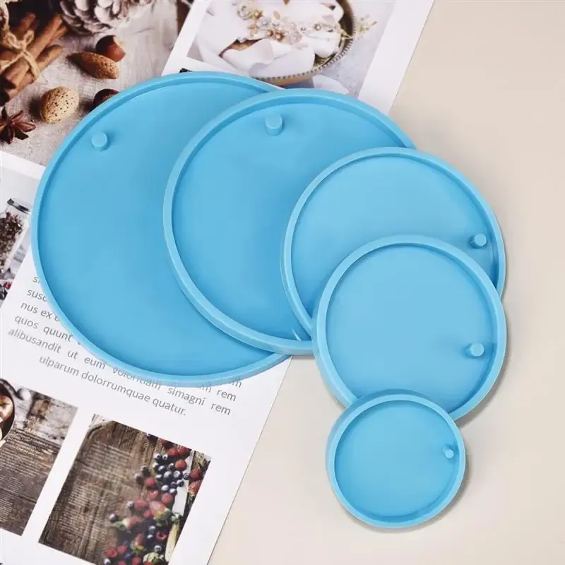 Lot de 4 moules silicone boule Noël porte-clés pendentif