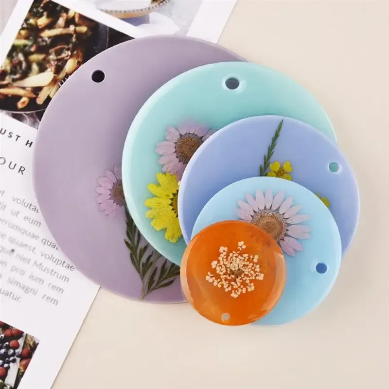 Lot de 4 moules silicone boule Noël porte-clés pendentif