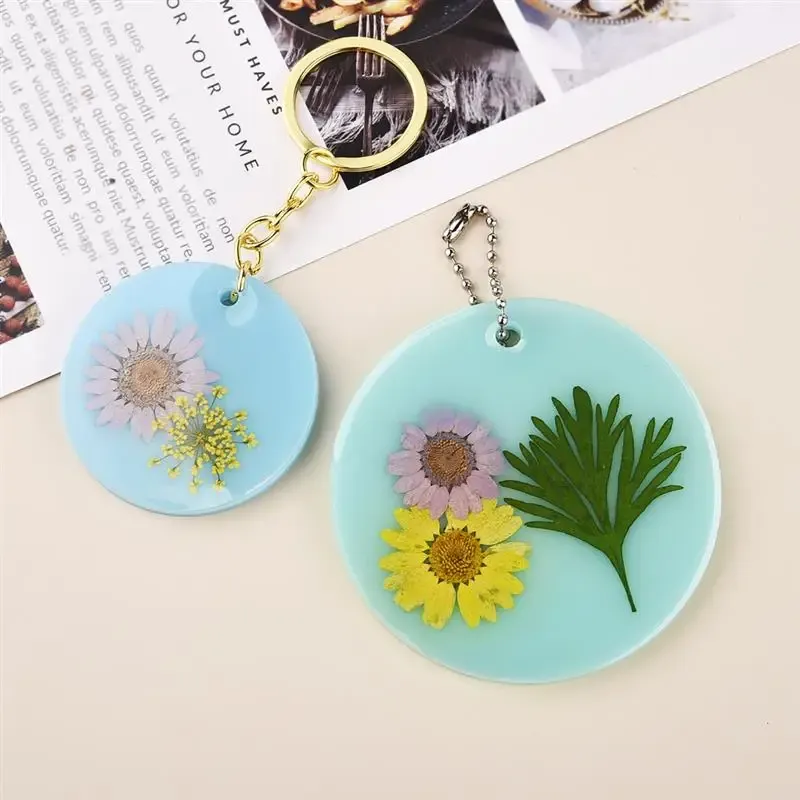 Lot de 4 moules silicone boule Noël porte-clés pendentif