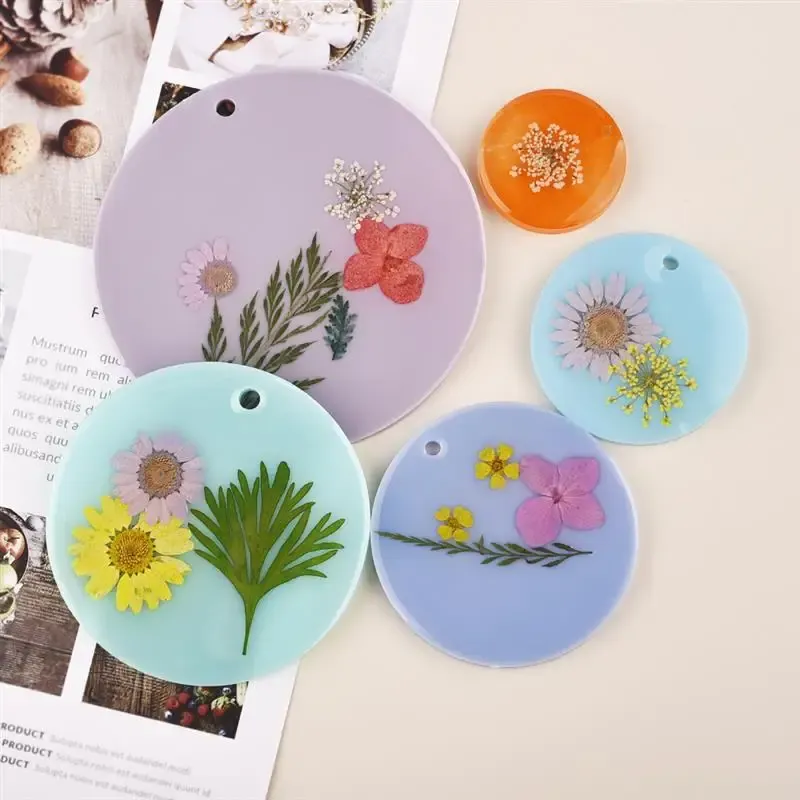 Lot de 4 moules silicone boule Noël porte-clés pendentif