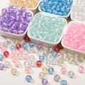 Lot de 40 perles résine à paillettes 10mm pour bijoux – 2
