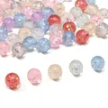 Lot de 40 perles résine à paillettes 10mm pour bijoux – 3