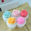 Lot de 5 moules silicone fleurs pour bougies et gâteaux – 2