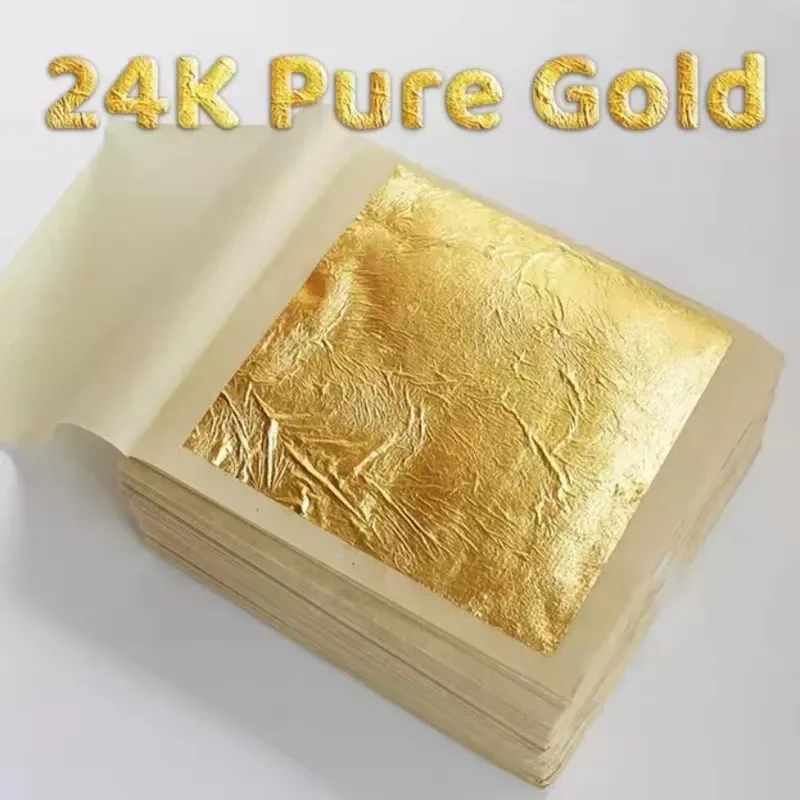 Lot de 5 ou 10 feuilles or 24 carats pour artisanat