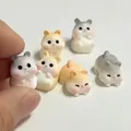 Lot de 5 ou 10 mini hamsters résine pour décoration jardin – 1