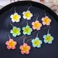 Lot de 5 paires boucles d'oreilles fleur résine pour femmes – 2