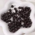 Lot de 5 perles résine bonbon 10mm pour bijoux – Metal color black
